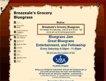 Tablet Screenshot of bgbluegrass.com
